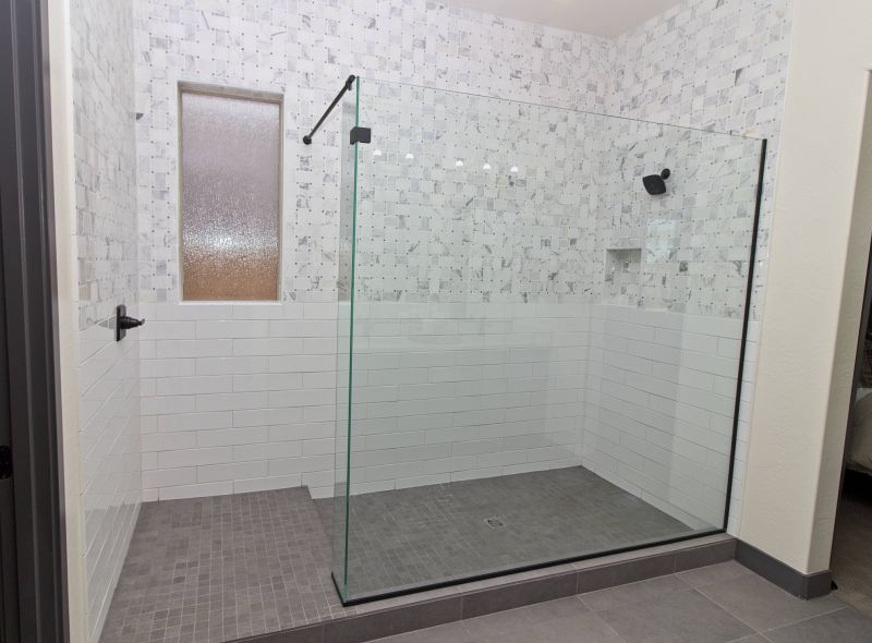 Tile-Accented Shower Wall