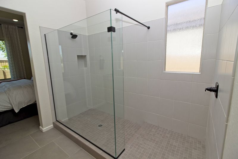 Walk-in Shower with LED Lighting