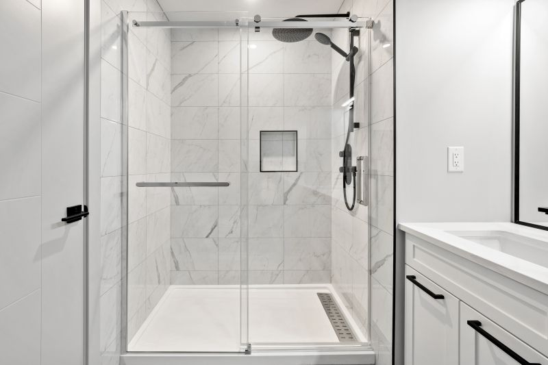 Luxury Shower with Tile Accents